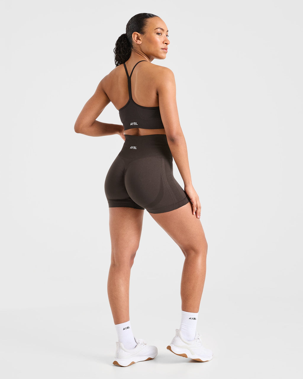 Empower Seamless Shorts - Cocoa Marron