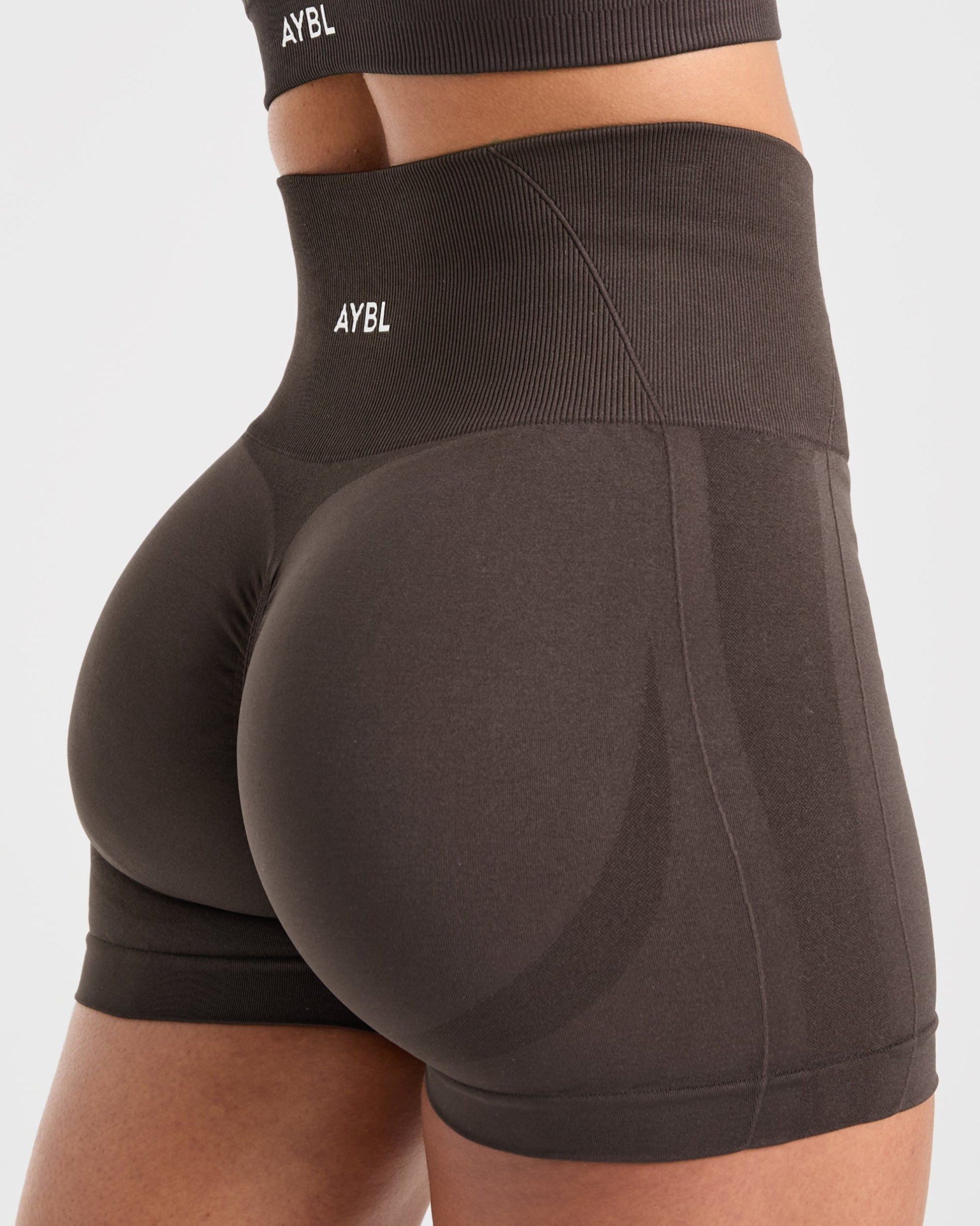 Empower Seamless Shorts - Cocoa Marron
