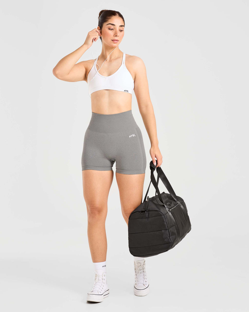 Essential Strappy Sports Bra - Blanc
