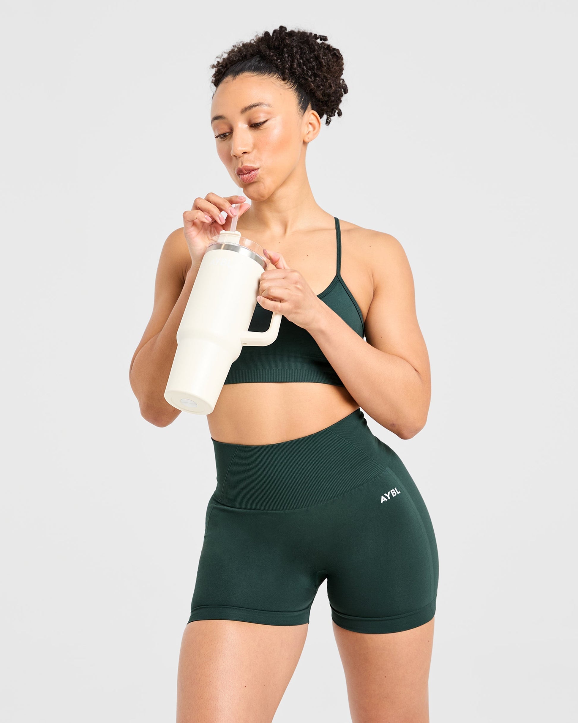 Empower Seamless Shorts - Dark Vert