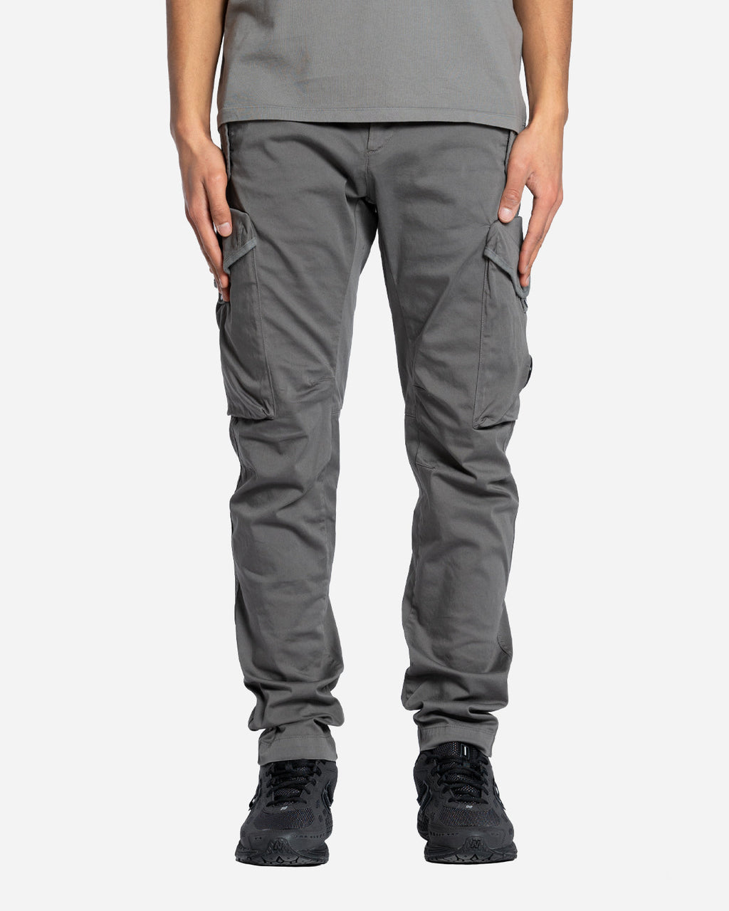 Sateen Stretch Cargo Lens Pants
