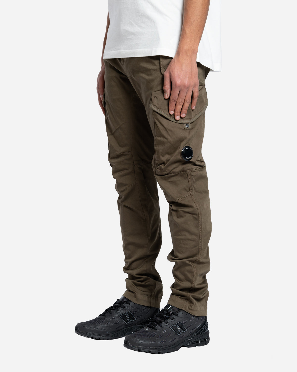Sateen Stretch Cargo Lens Pants