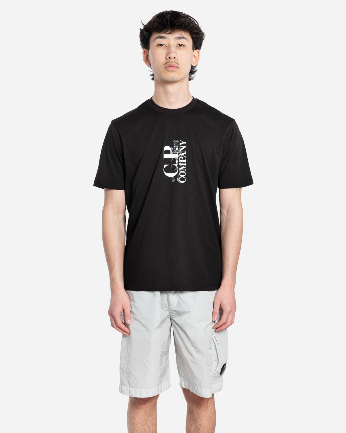 30/1 Jersey Vertical Logo T-Shirt