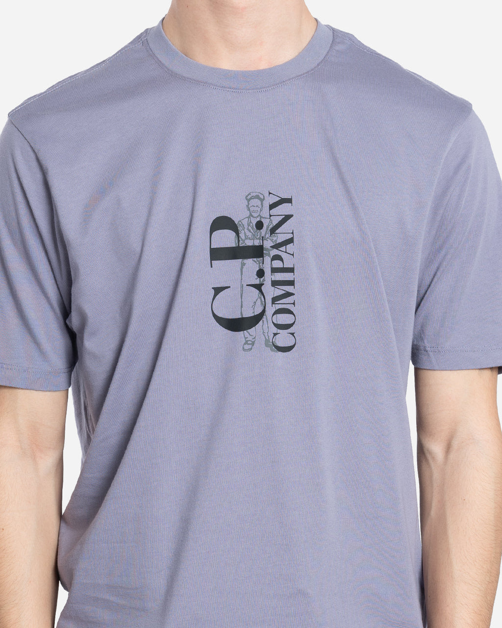 30/1 Jersey Vertical Logo T-Shirt