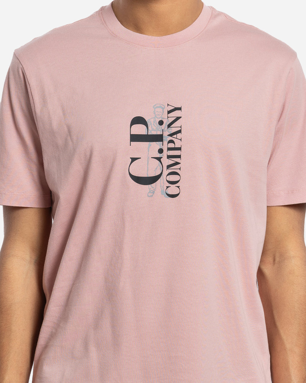 30/1 Jersey Vertical Logo T-Shirt