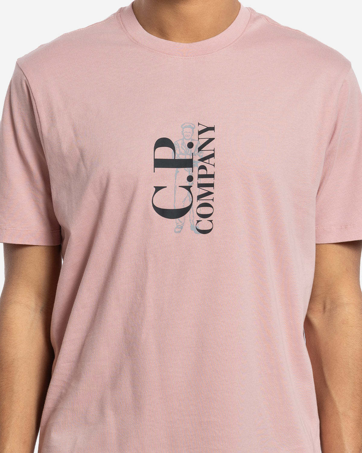 30/1 Jersey Vertical Logo T-Shirt