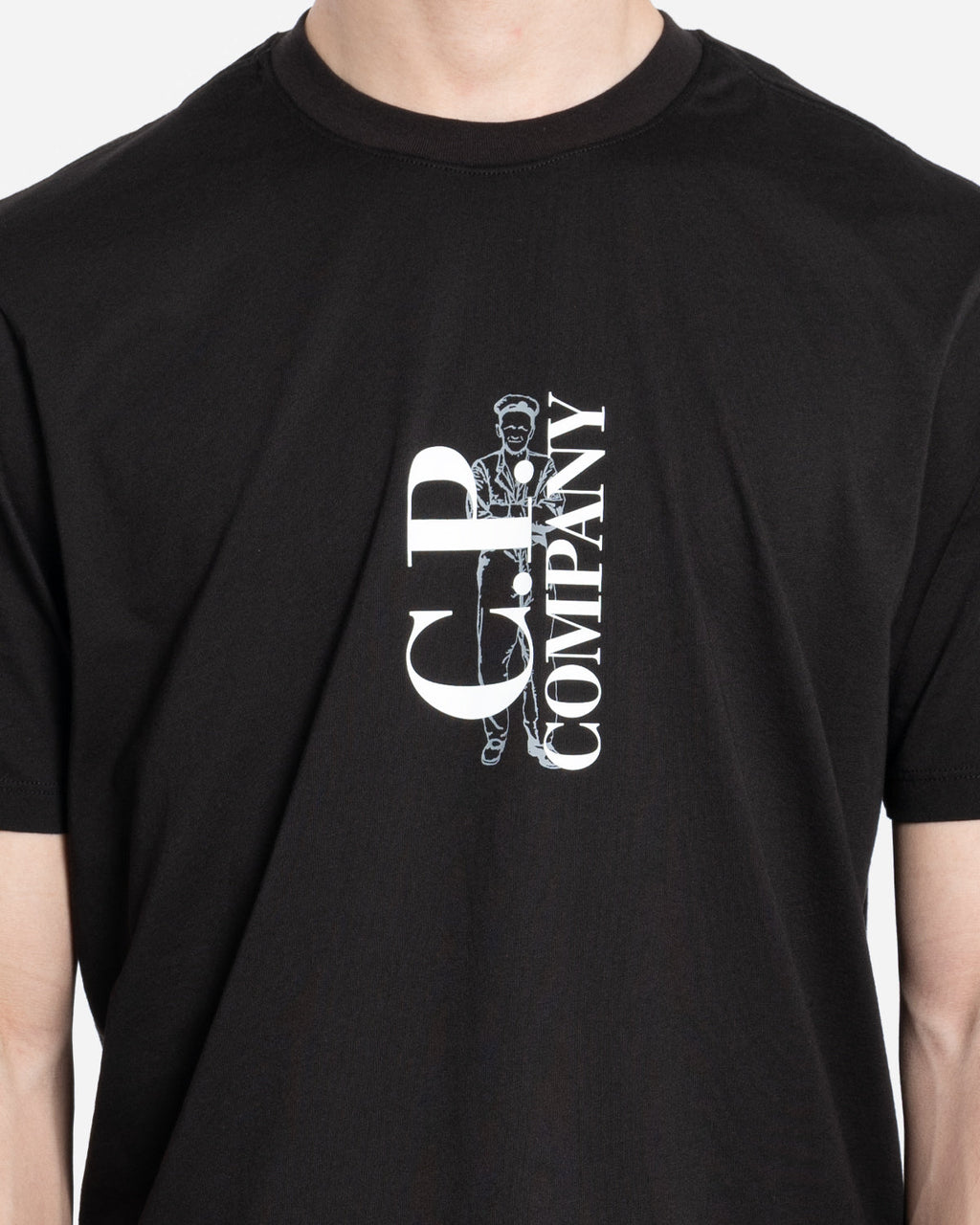 30/1 Jersey Vertical Logo T-Shirt