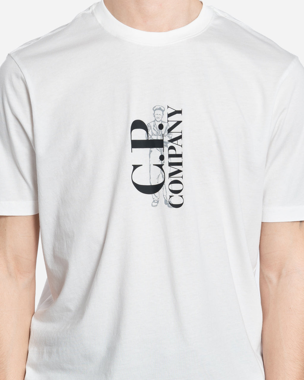 30/1 Jersey Vertical Logo T-Shirt