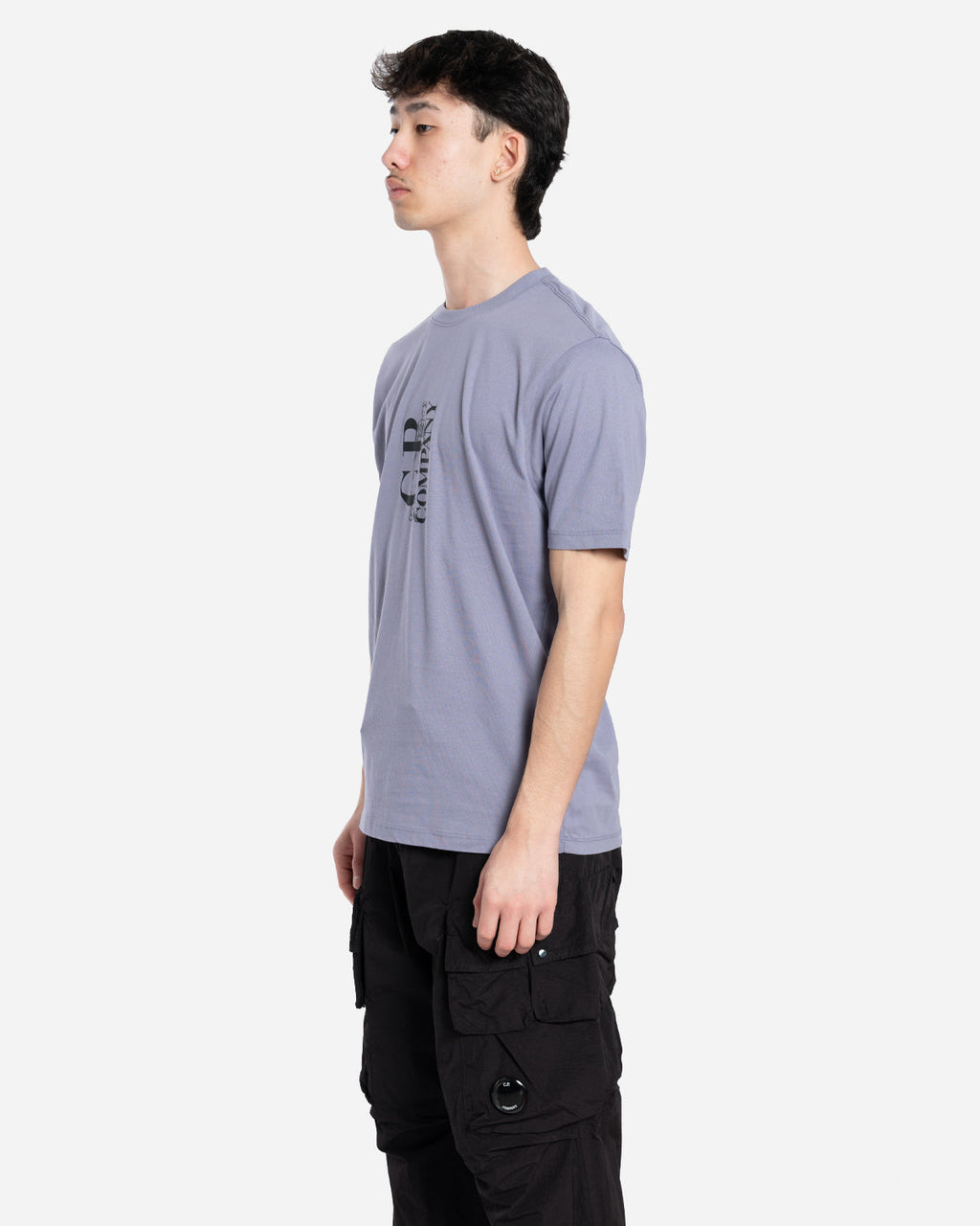 30/1 Jersey Vertical Logo T-Shirt