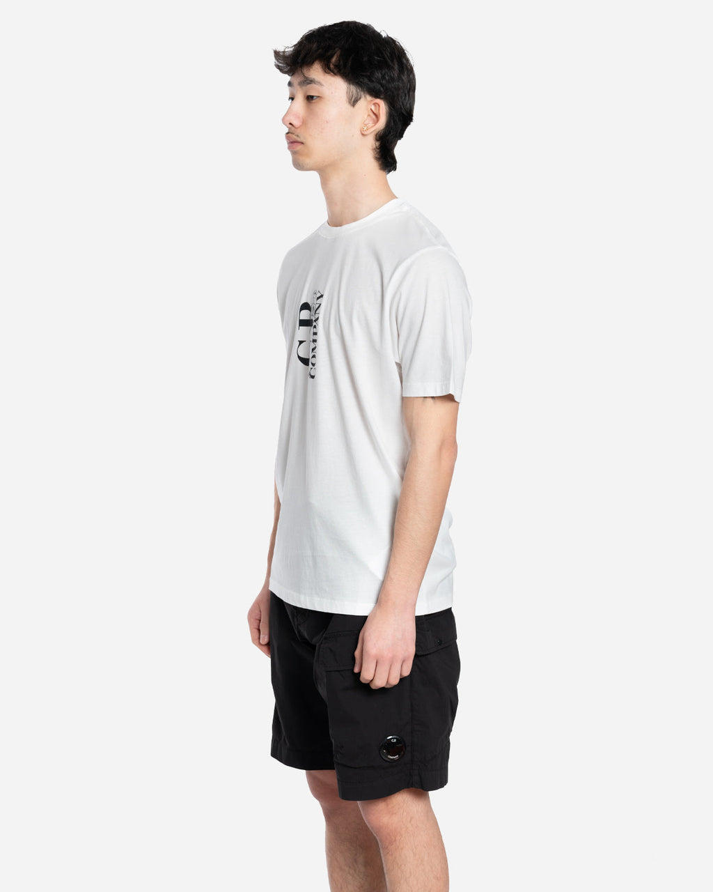 30/1 Jersey Vertical Logo T-Shirt