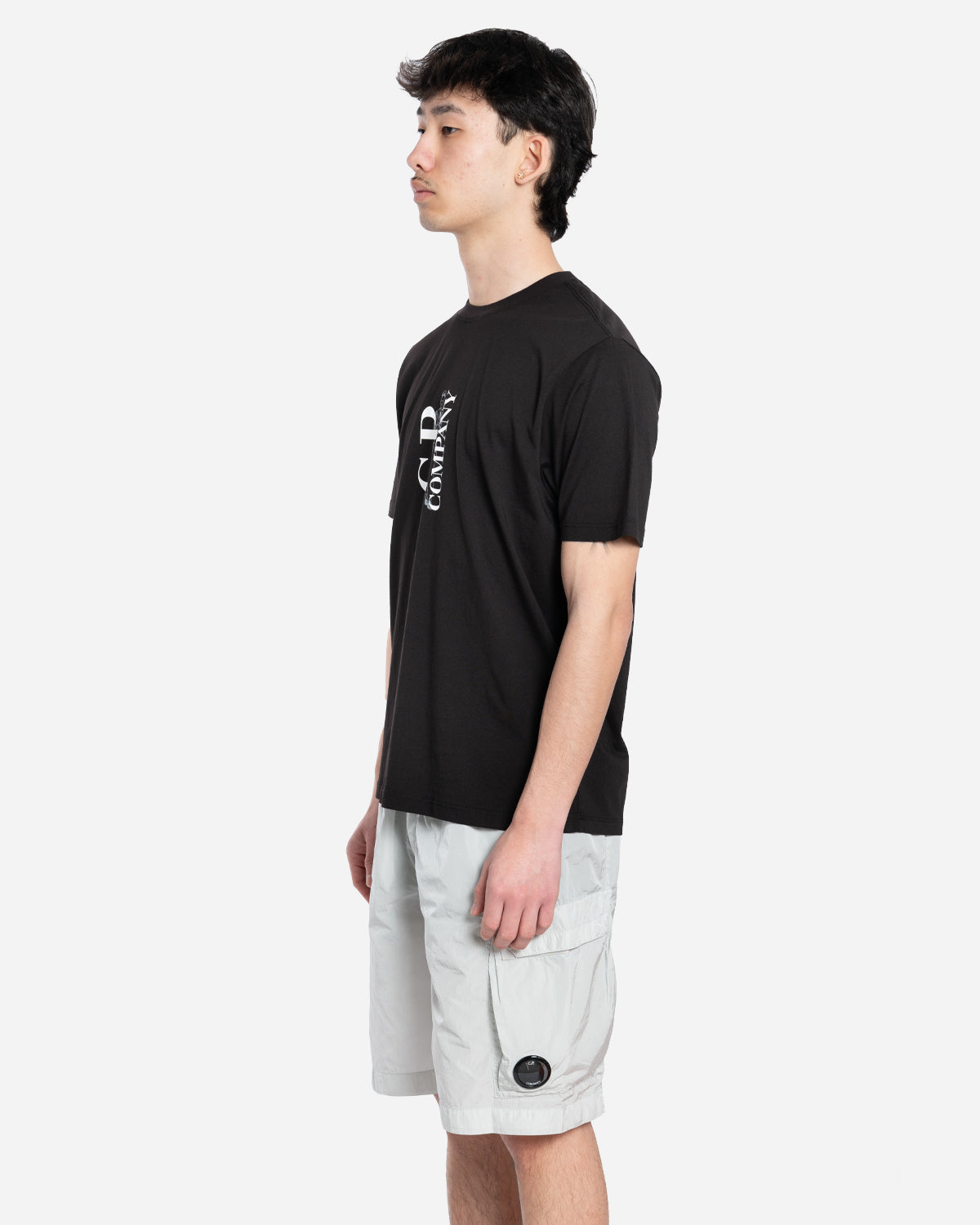 30/1 Jersey Vertical Logo T-Shirt
