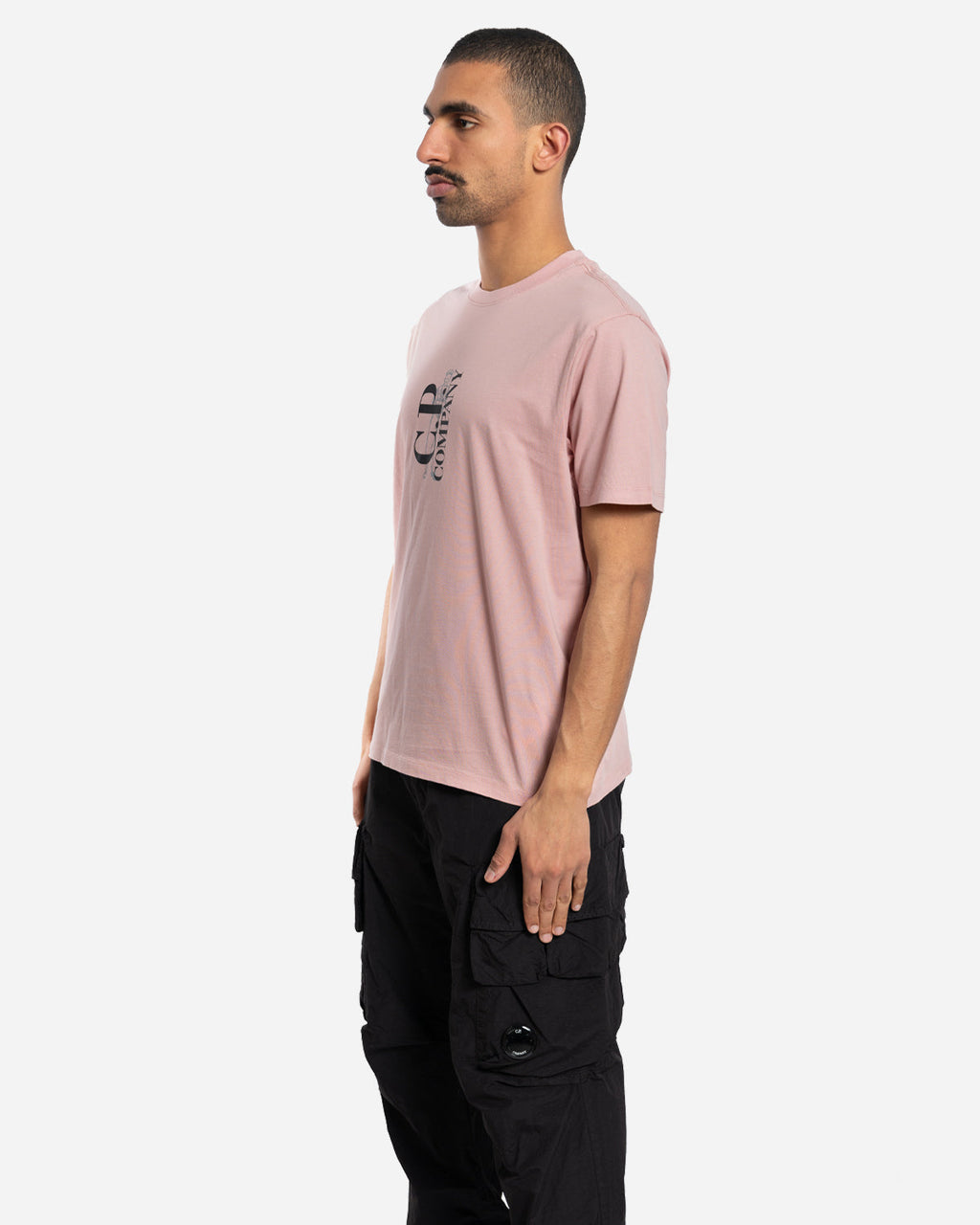 30/1 Jersey Vertical Logo T-Shirt