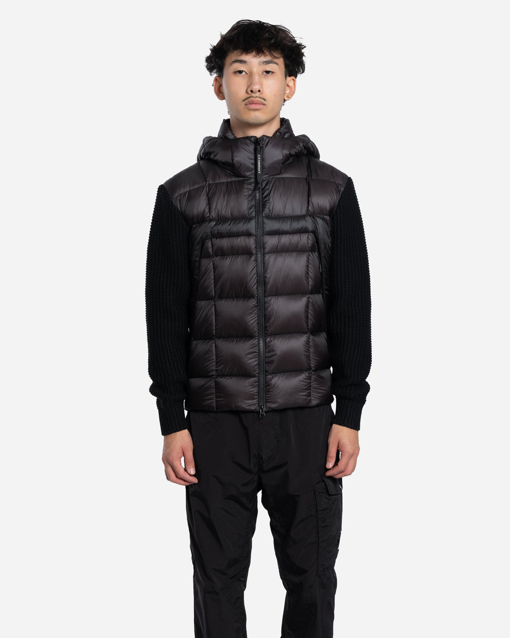 Veste Bi-Matière à Capuche