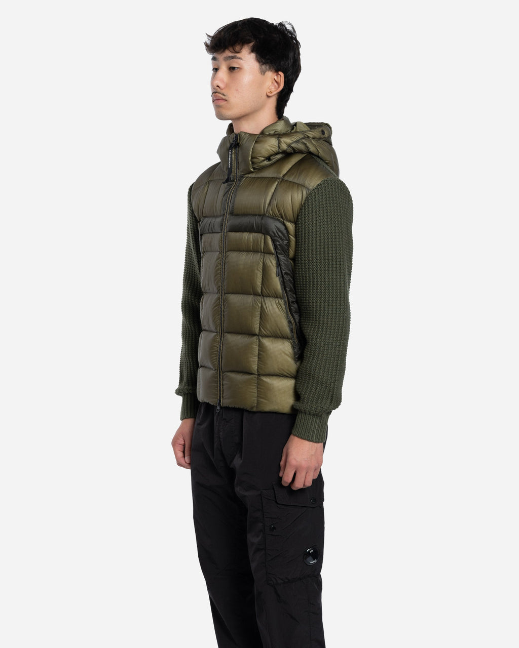 Veste Bi-Matière à Capuche