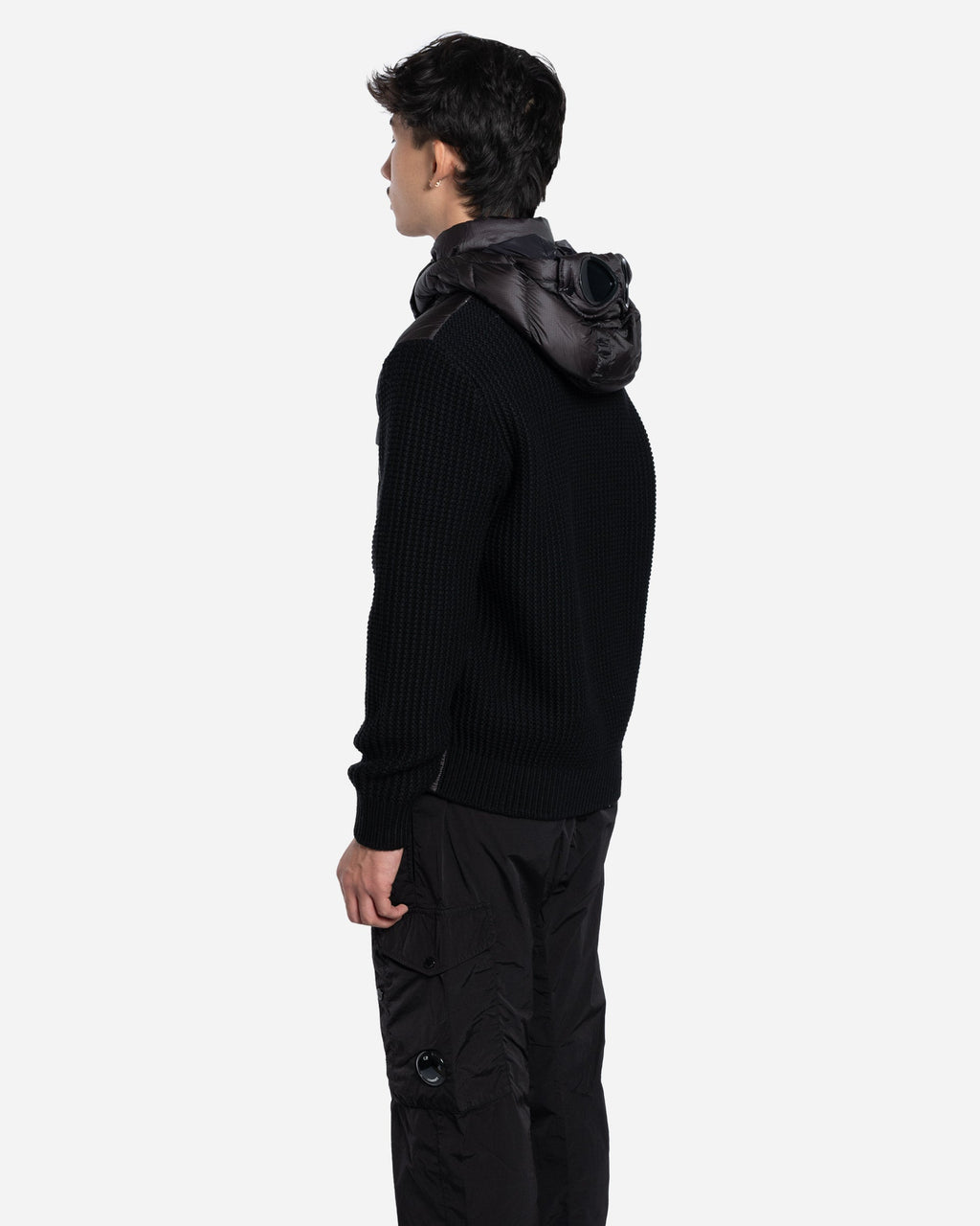 Veste Bi-Matière à Capuche