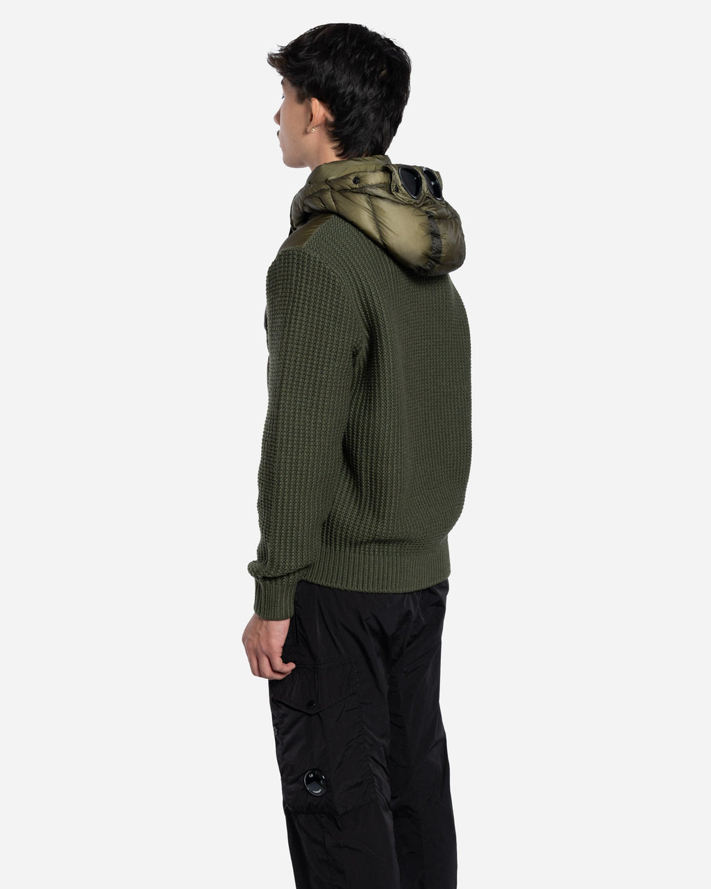 Veste Bi-Matière à Capuche