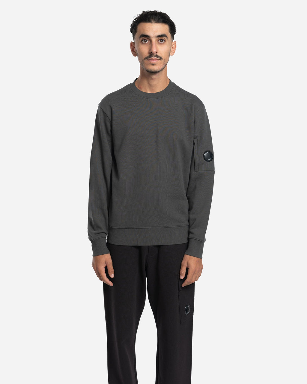 Sweatshirt Ras du Cou en Coton Brossé