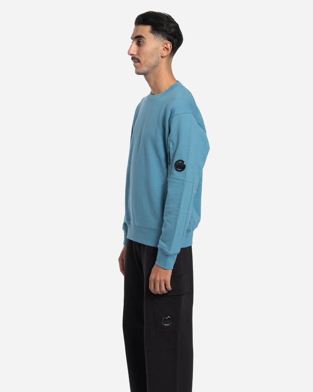 Sweatshirt Ras du Cou en Coton Brossé