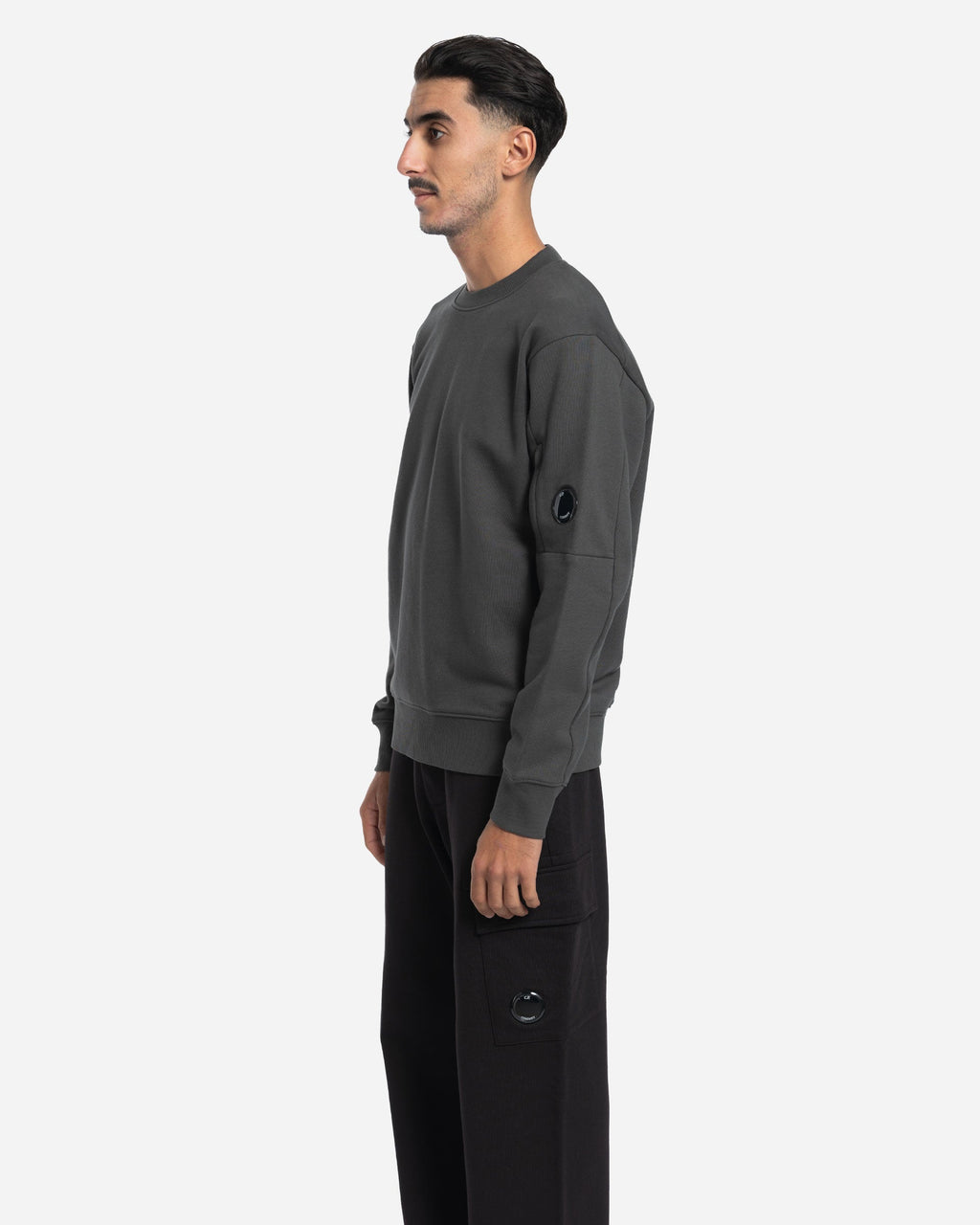 Sweatshirt Ras du Cou en Coton Brossé