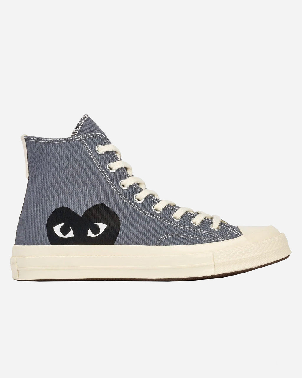 CDG Play x Converse Chuck 70 High Steel Gray