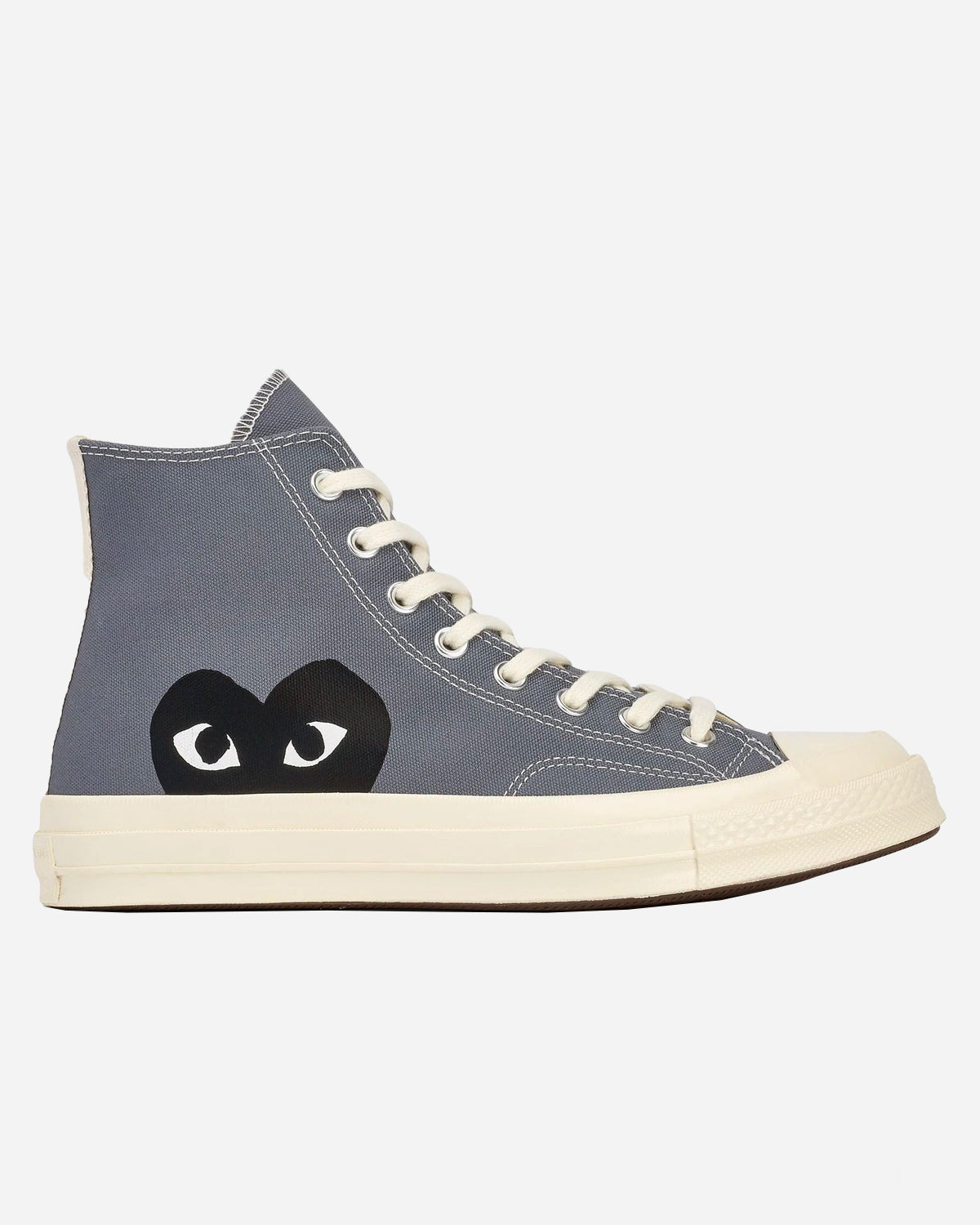 CDG Play x Converse Chuck 70 High Steel Gray