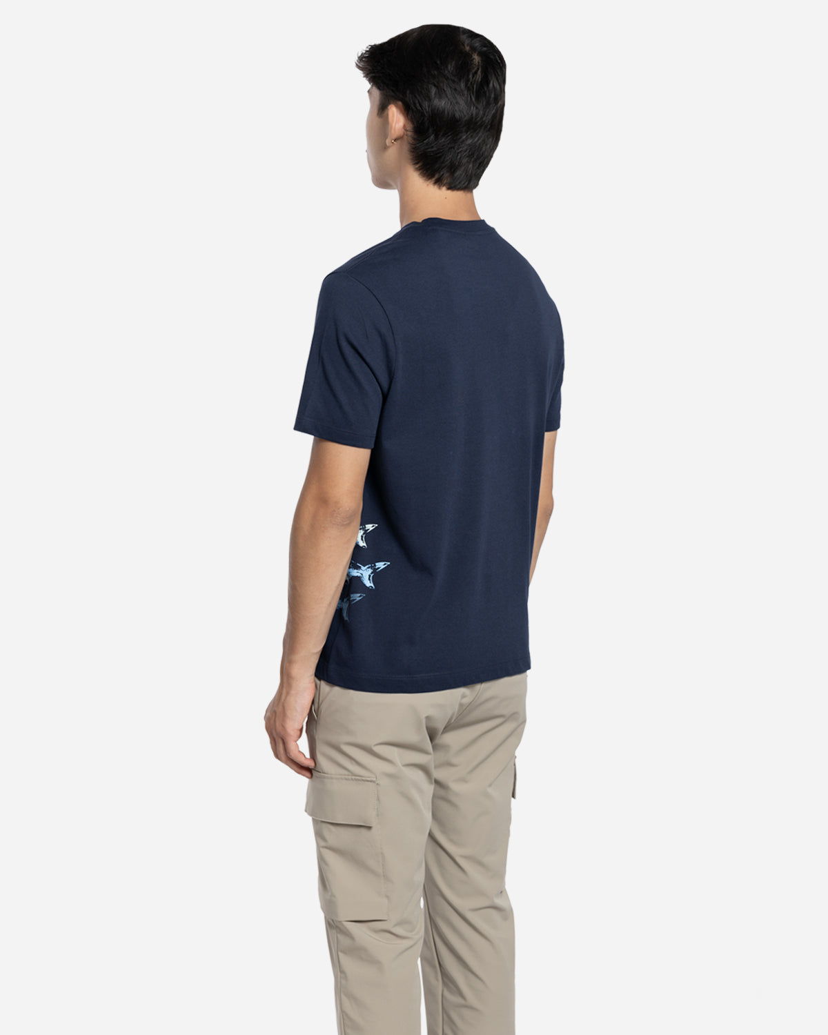 T-Shirt en Coton avec Imprimé Sharks