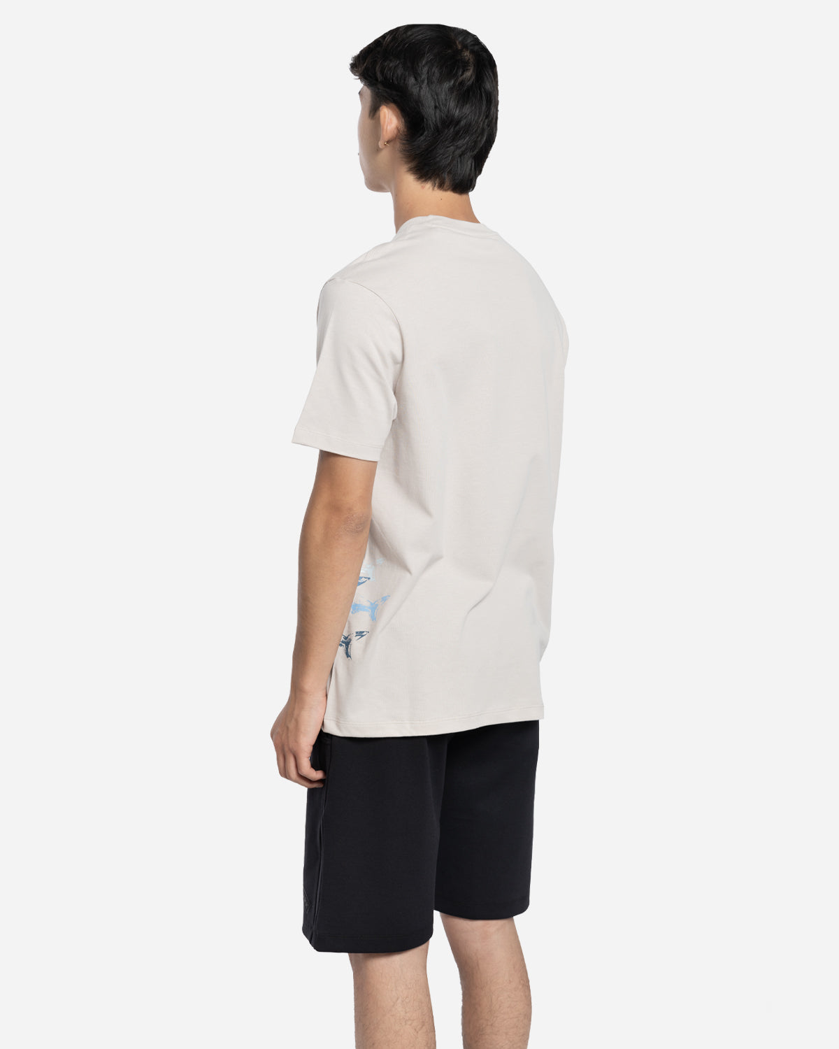 T-Shirt en Coton avec Imprimé Sharks