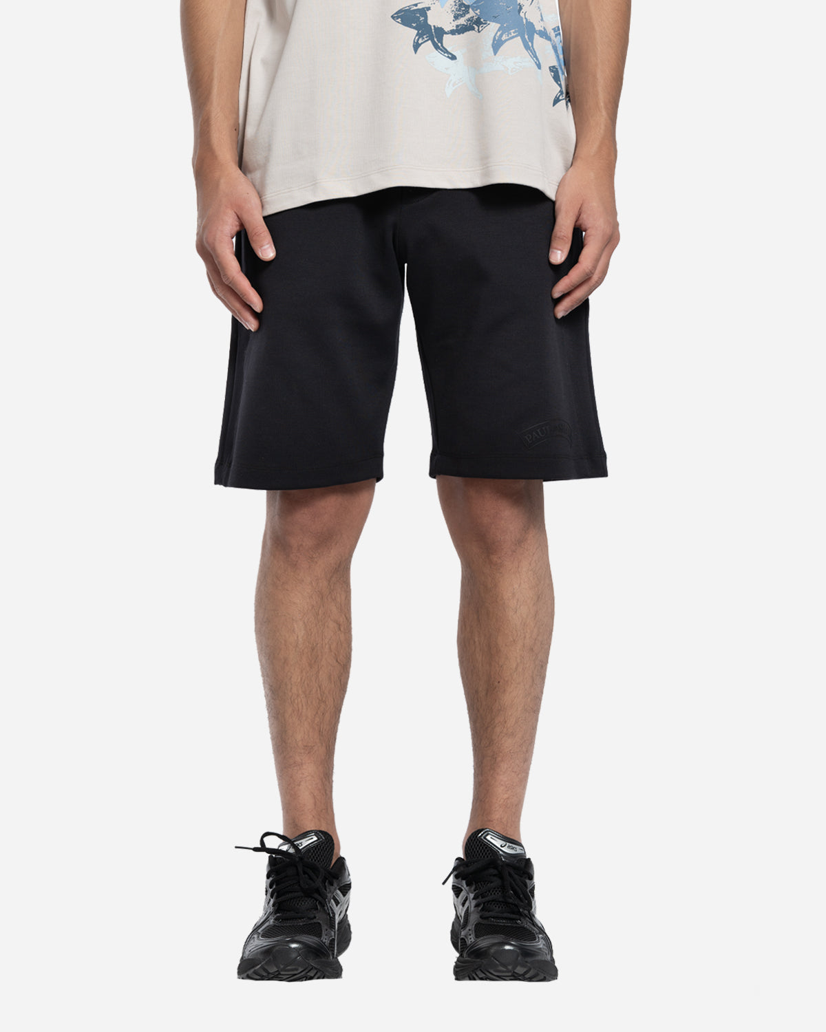 Short en Coton avec Logo Print