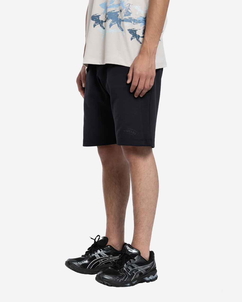 Short en Coton avec Logo Print