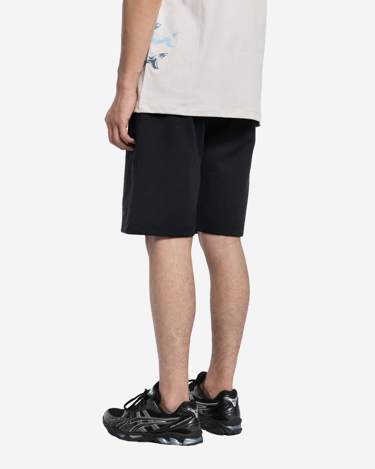 Short en Coton avec Logo Print