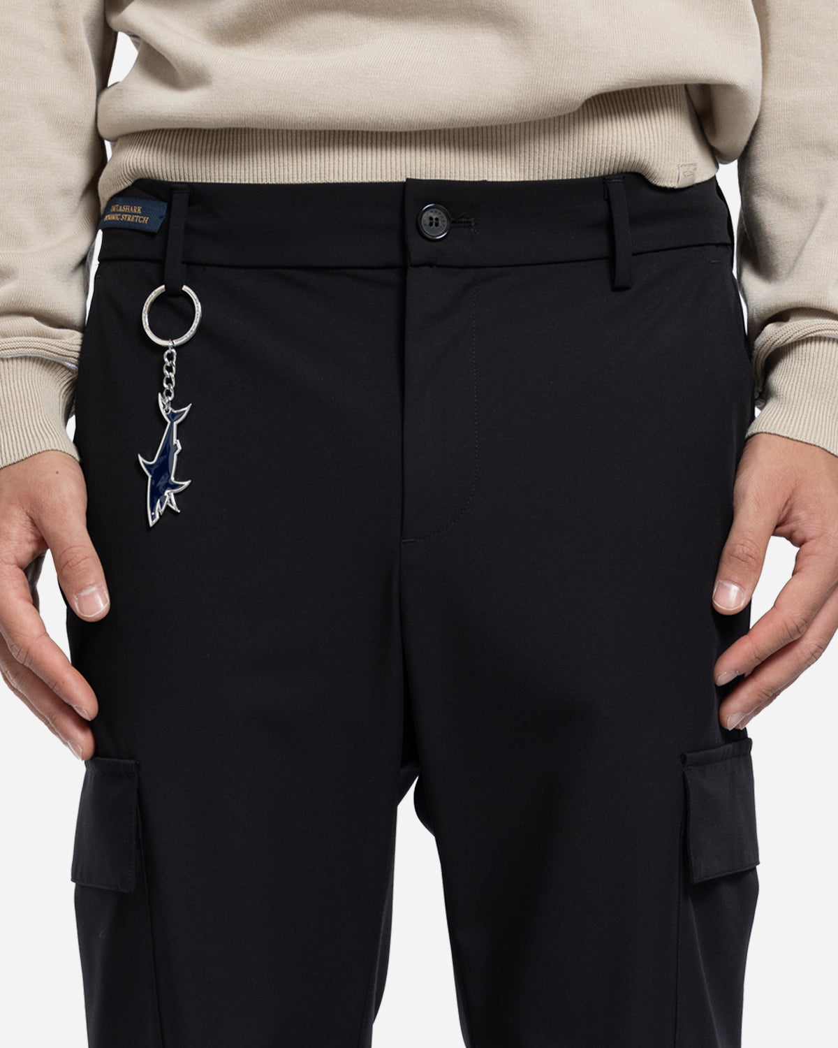 Pantalon Cargo en Nylon Stretch