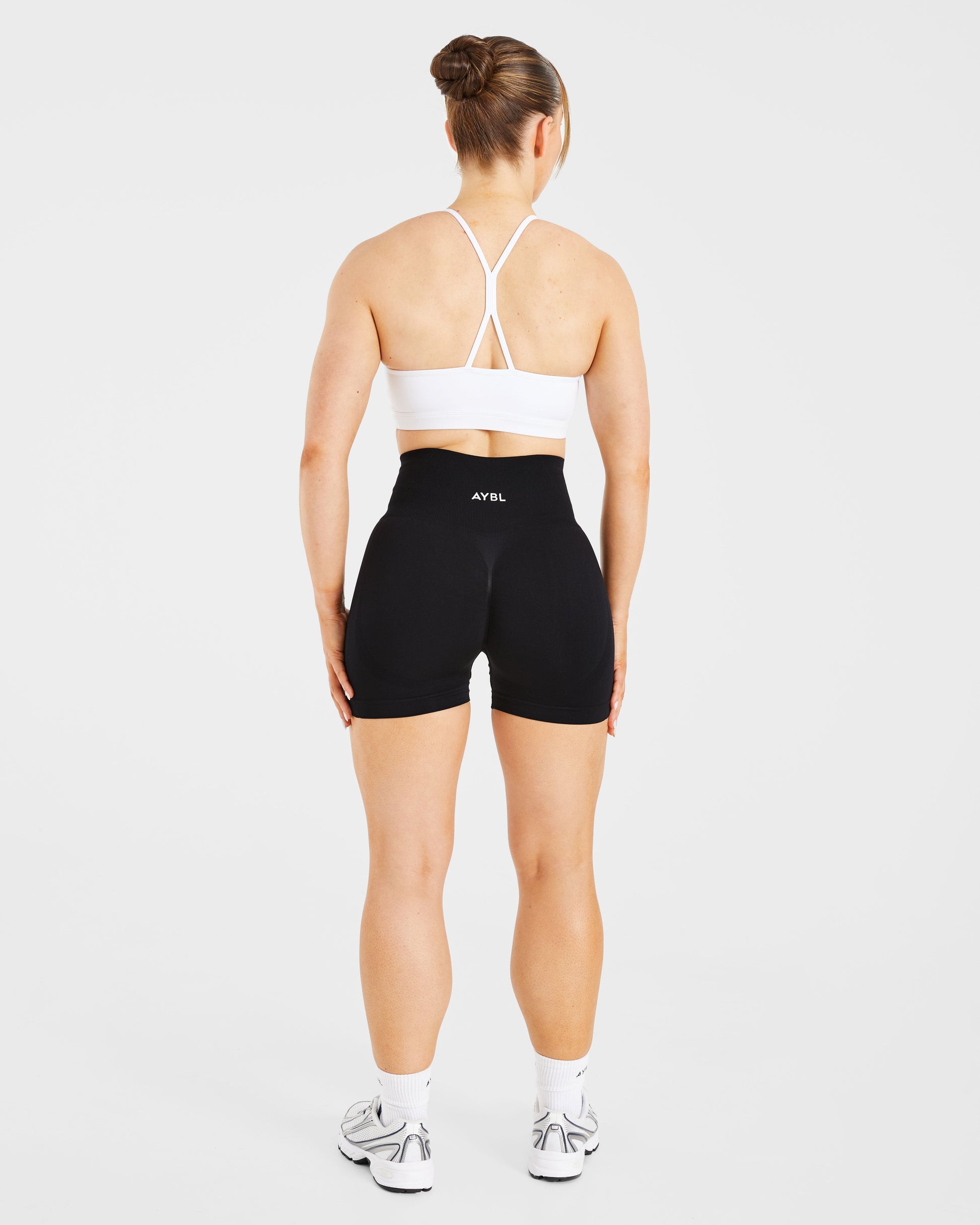 Essential Ruched Sports Bra - Blanc
