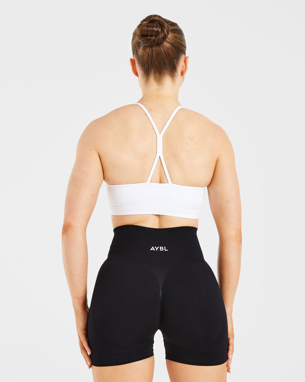 Essential Ruched Sports Bra - Blanc