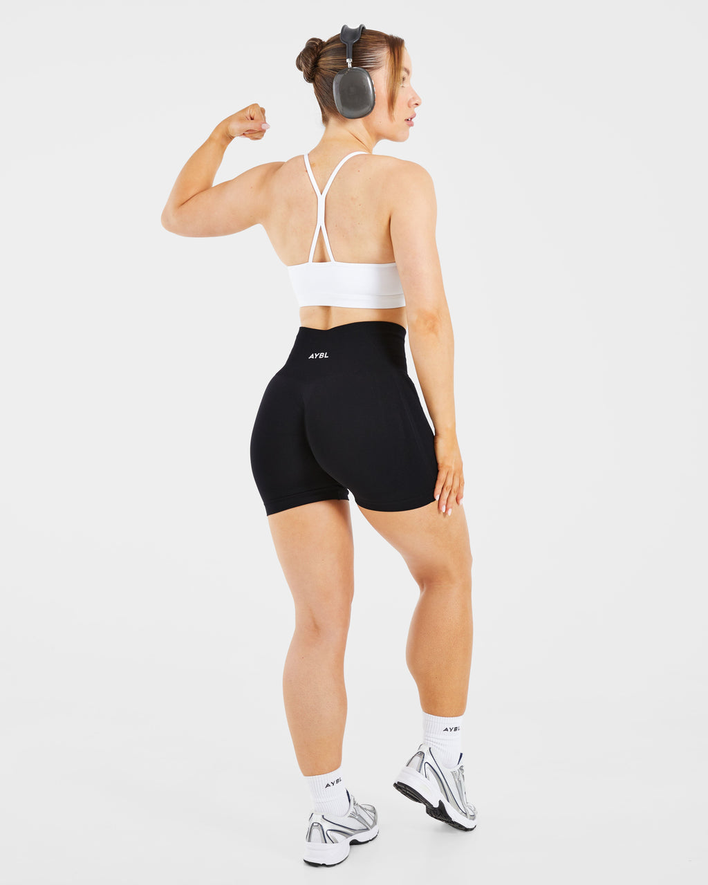 Essential Ruched Sports Bra - Blanc