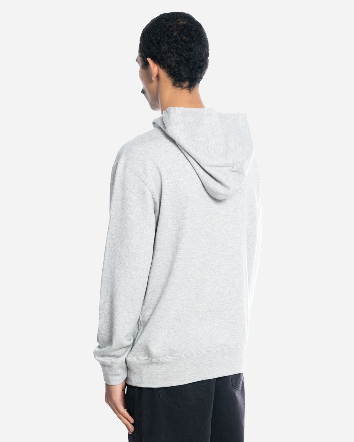 Hoodie Red Heart Gray