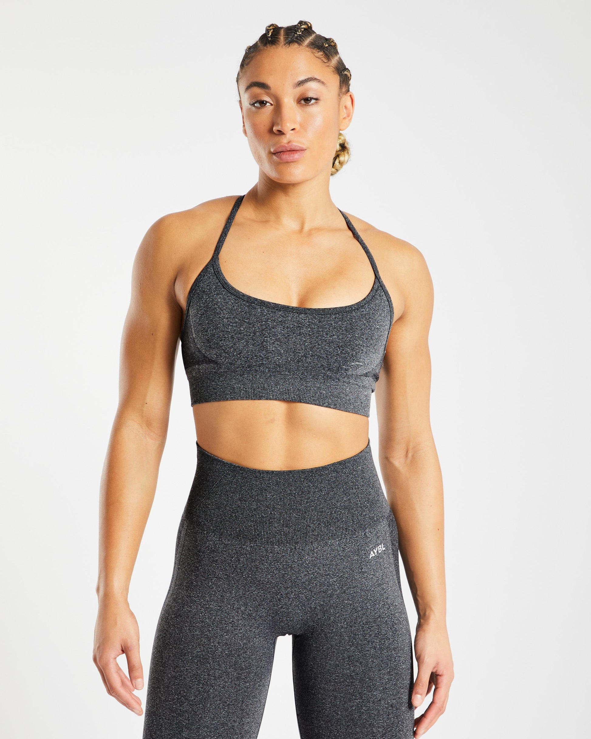 Empower Seamless Sports Bra - Noir Marl