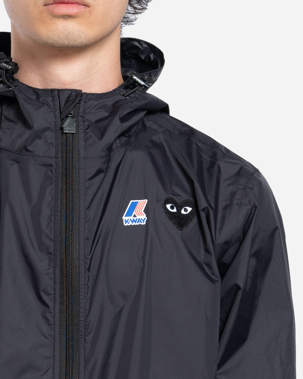 Veste CDG Play x K-Way Emblem Black