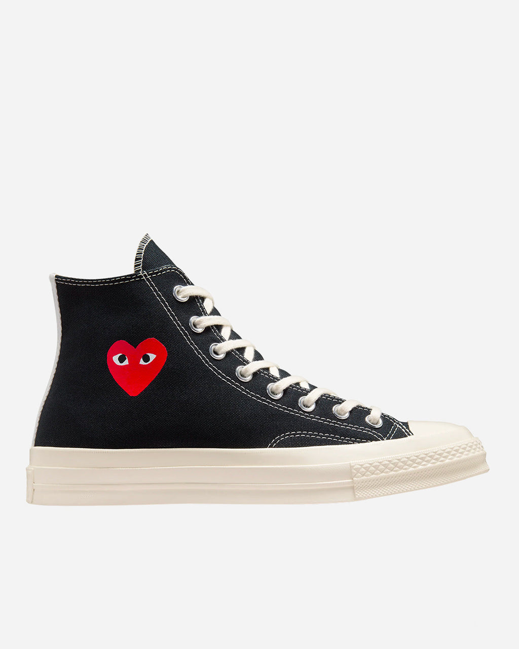 CDG Play x Converse Chuck 70 Hi Top Small Heart Black