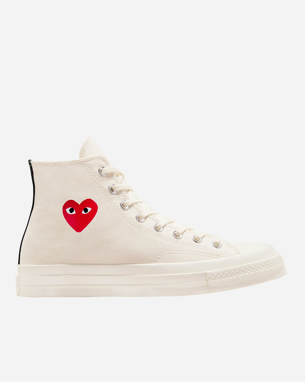 CDG Play x Converse Chuck 70 Hi Top Small Heart White