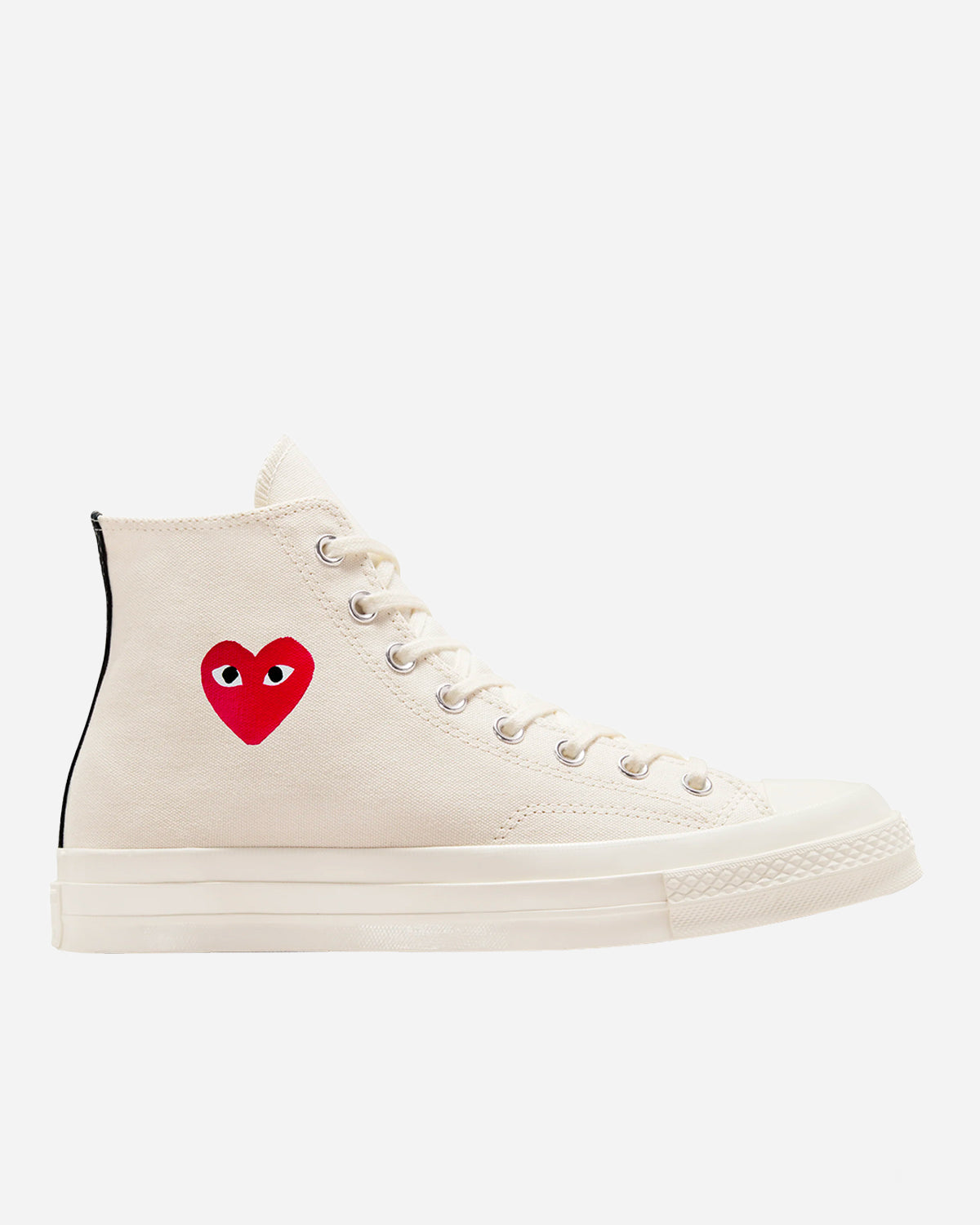 CDG Play x Converse Chuck 70 Hi Top Small Heart White