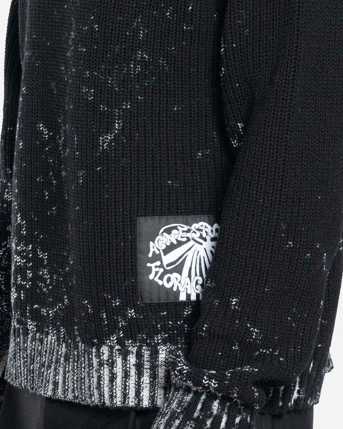 Pull à Col Rond Décoloré