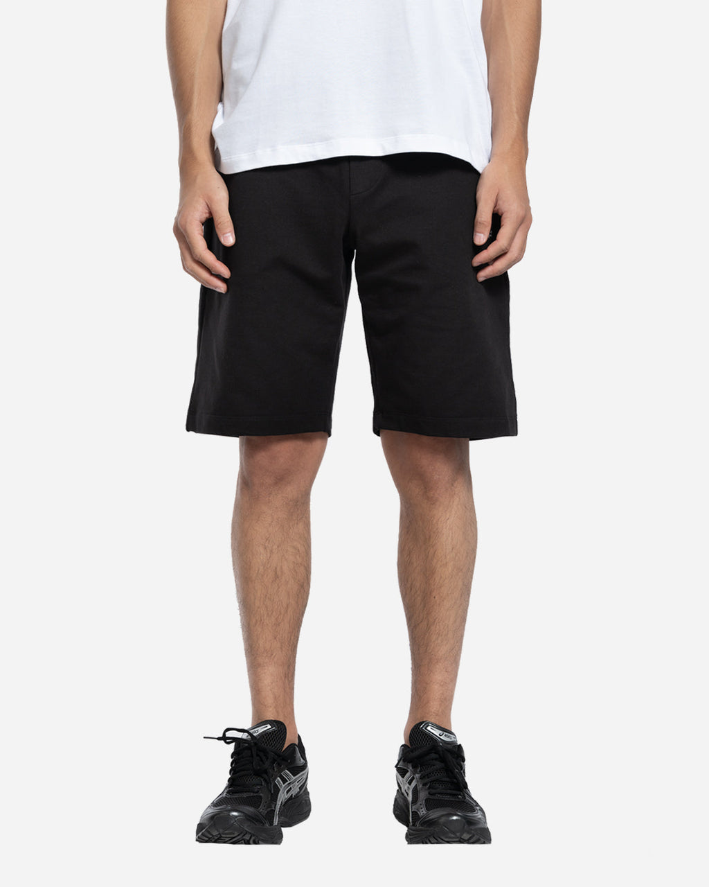 Short en Coton avec Logo Brodé