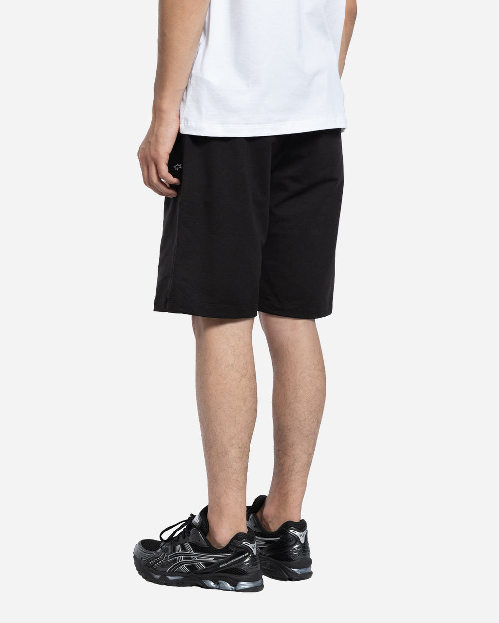 Short en Coton avec Logo Brodé