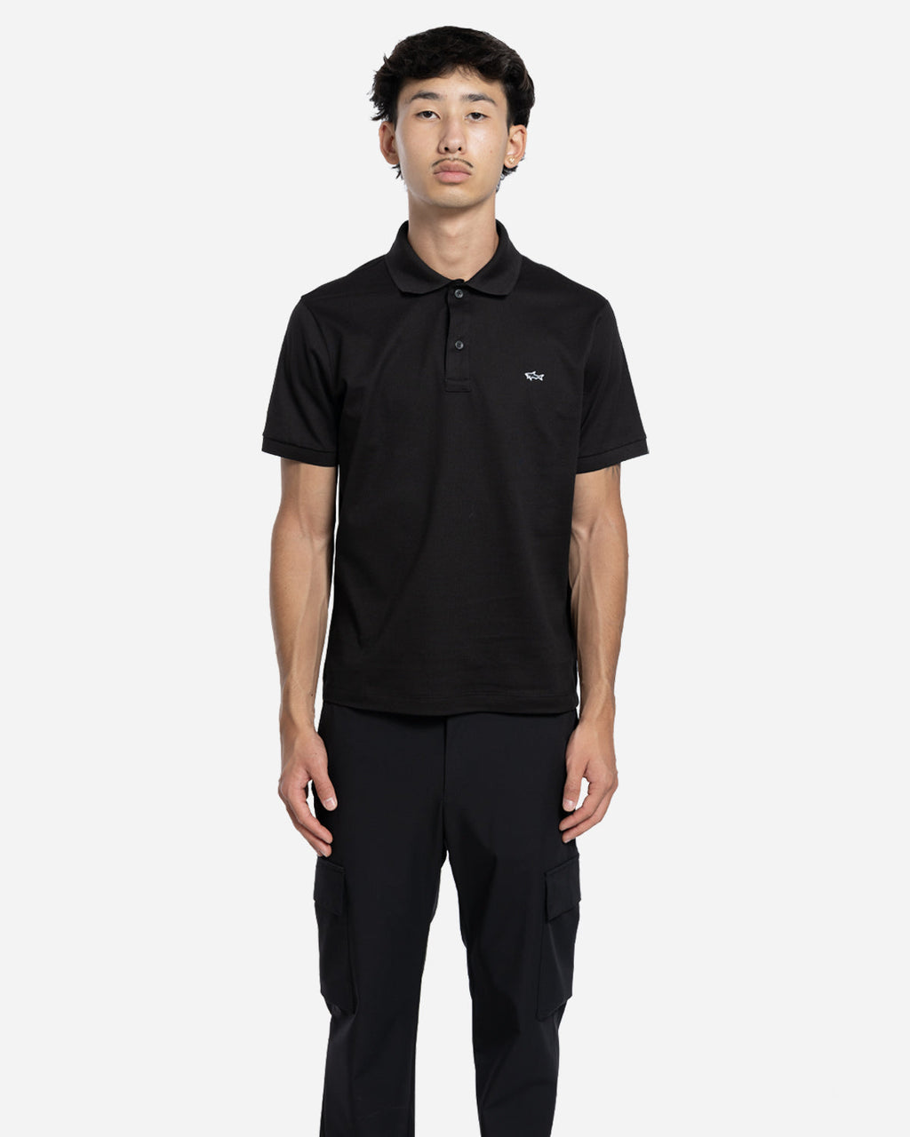 Polo en Coton avec Logo Brodé