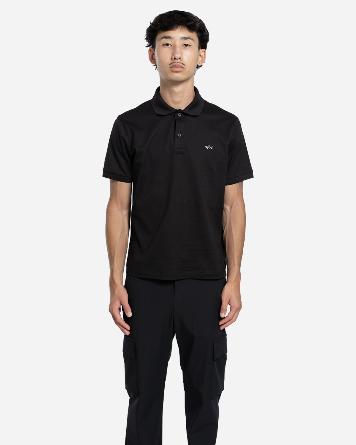 Polo en Coton avec Logo Brodé