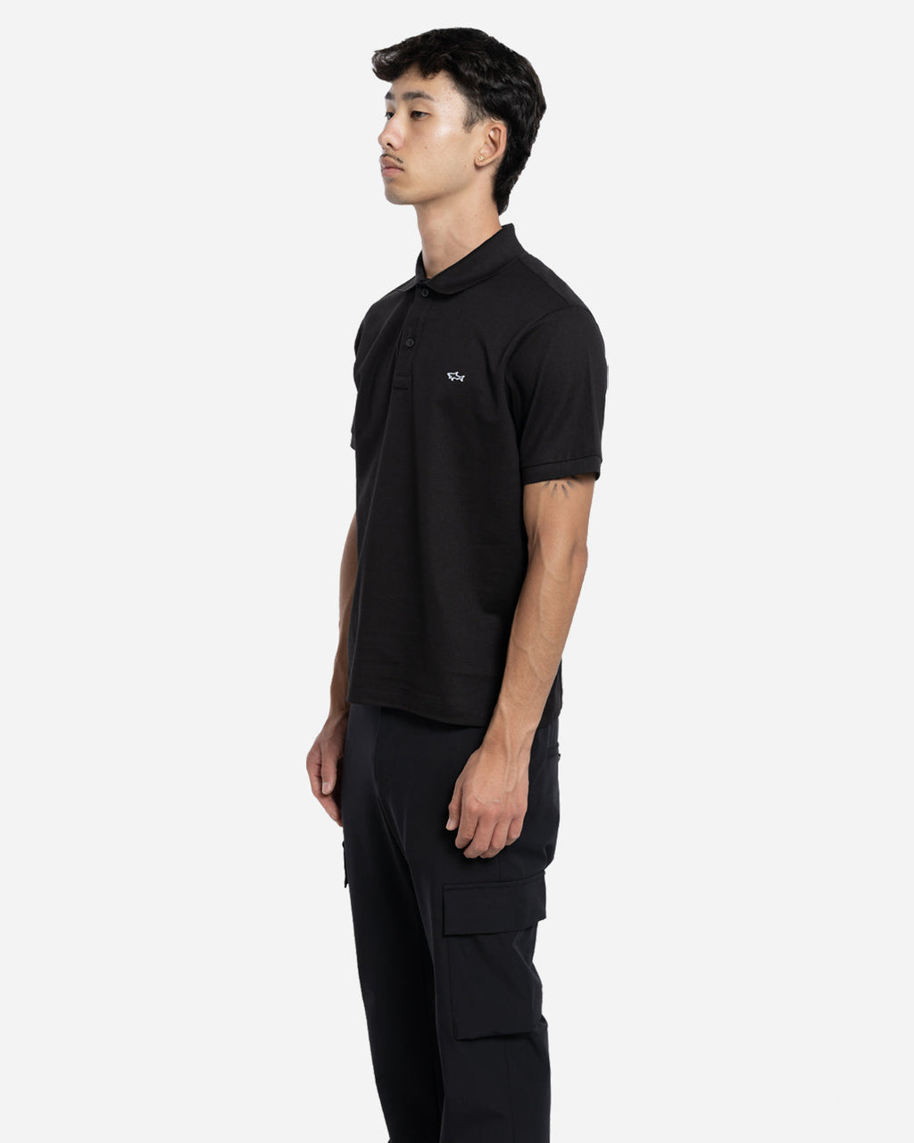 Polo en Coton avec Logo Brodé