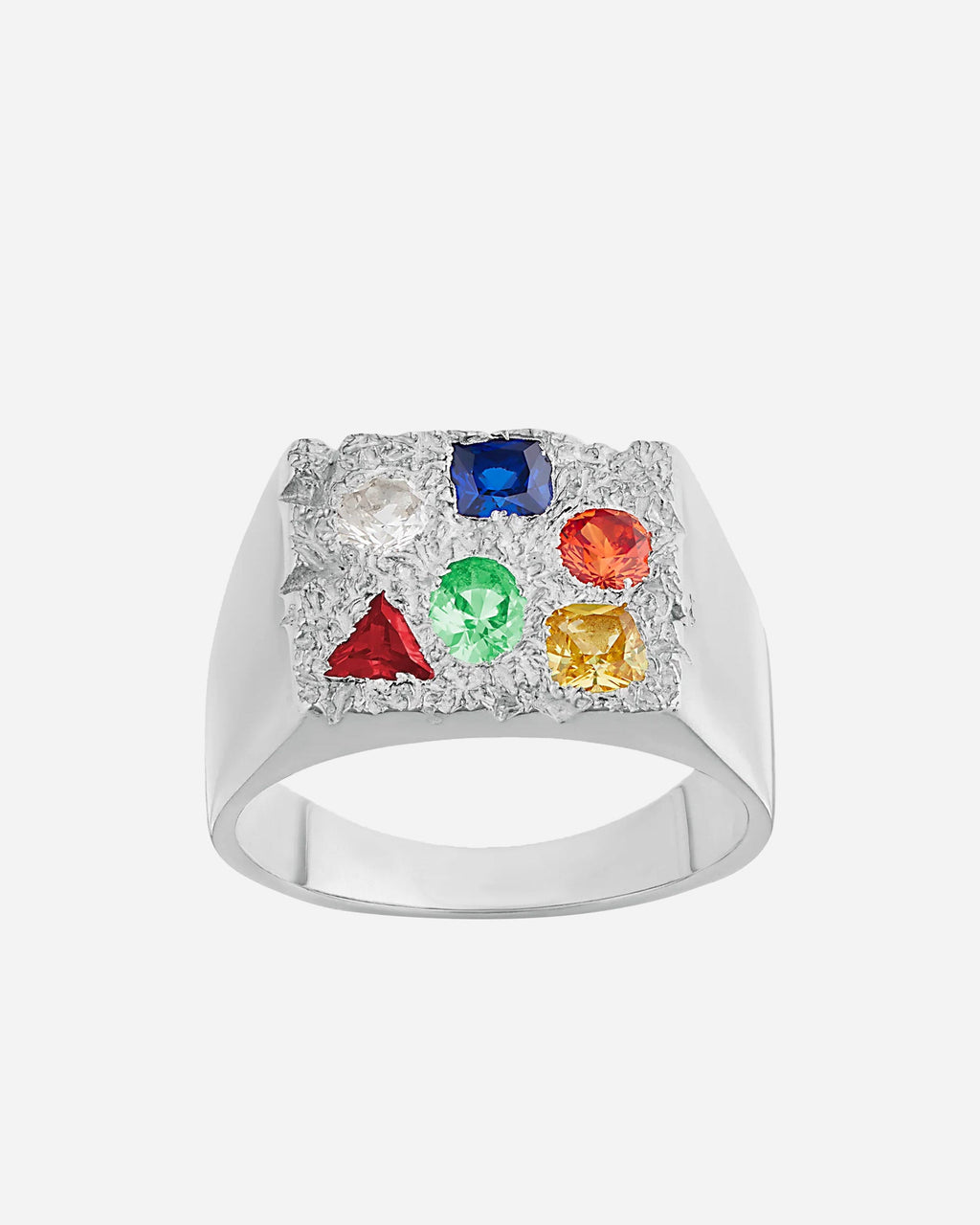 Chevalière Cottage Rose Garden en Argent