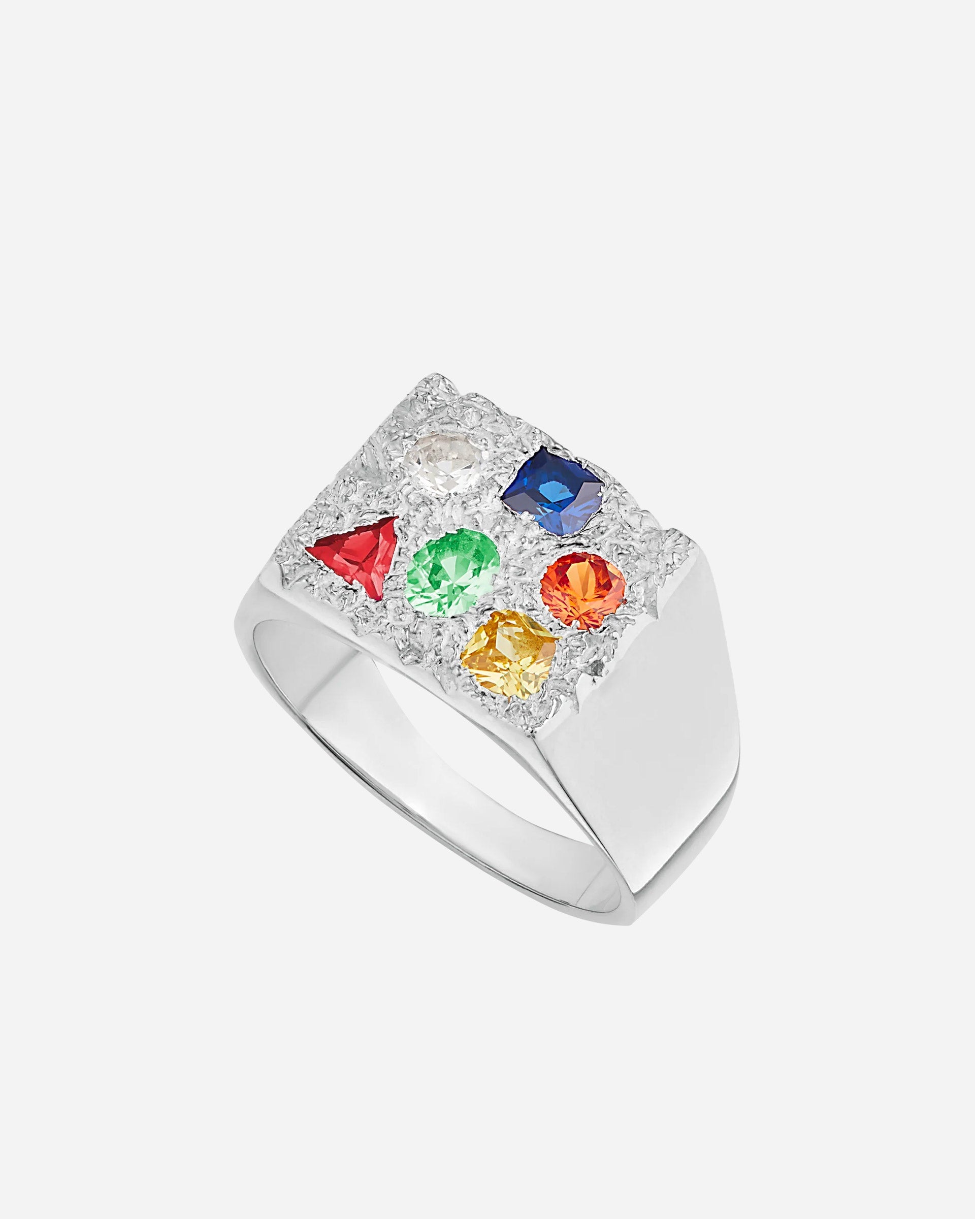 Chevalière Cottage Rose Garden en Argent