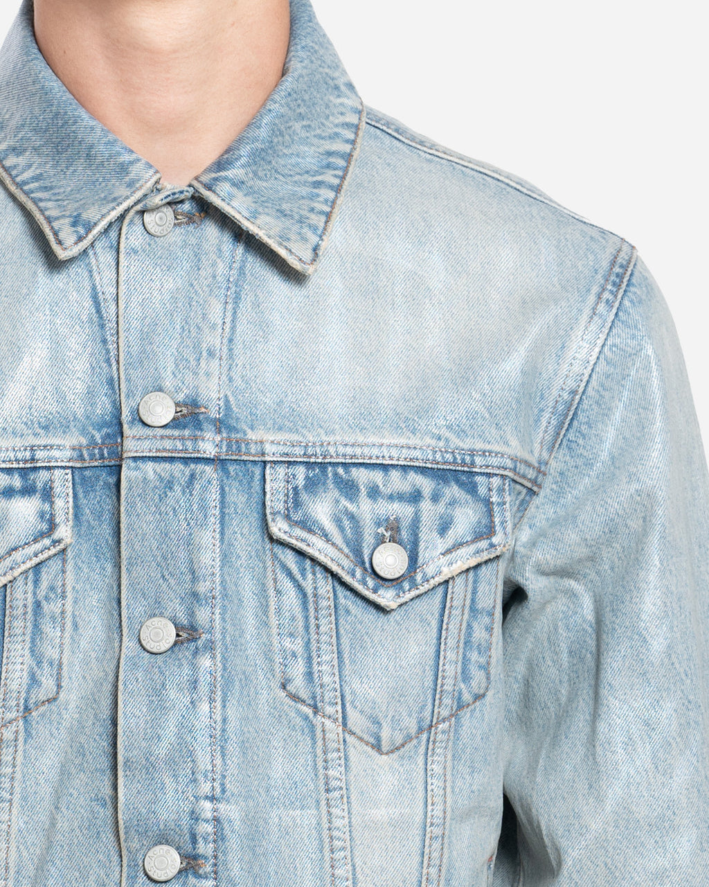 Veste en Jean à Finition Perlée