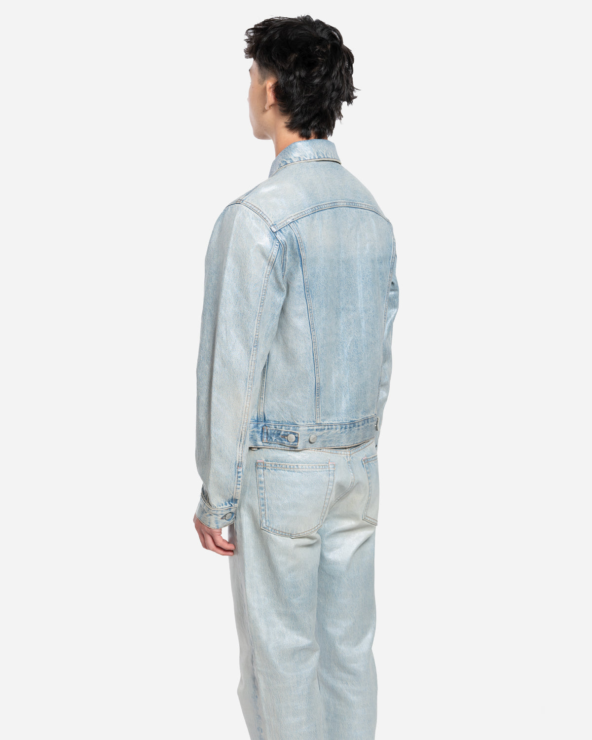 Veste en Jean à Finition Perlée